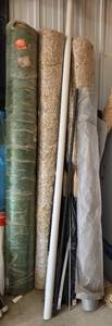 lot 66 image: Collection of Erosion Control and Landscaping Materials Including Straw Mat Rolls and Tubes