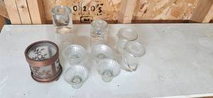 lot 176 image: Collection of Candle Holders, Glass and Metal Assorted Styles