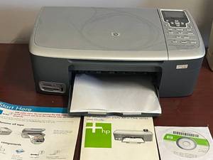 lot 188 image: HP Photosmart 2575 All-in-One Printer with Manuals, Software CD, and USB Cable