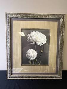 lot 235 image: Framed Floral Artwork by Andrea Trivelli 26x30 Inch