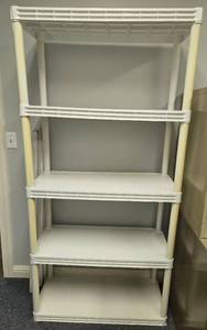 lot 242 image: Plastic 5 Shelf Storage Rack
