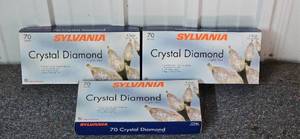lot 249 image: Lot of Sylvania Crystal Diamond 70-Light Sets Clear IndoorOutdoor