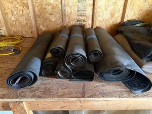 lot 258 image: Collection of Rubber Flooring Mats and Heavy-Duty Entry Rug