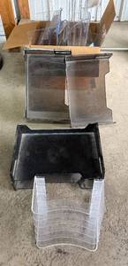 lot 271 image: Collection of Office Desk Organizers and Letter Trays