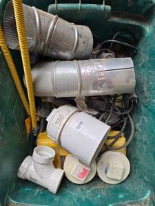 lot 280 image: Assorted Plumbing and Electrical Supplies with Tool Box