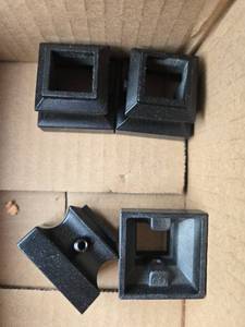lot 289 image: Bulk Lot of Stair Baluster Shoes and Hardware, Mixed Brands