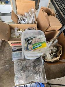 lot 294 image: Assorted Lot of Hardware Brackets, Fasteners, and Stair Parts