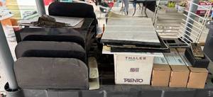 lot 299 image: Office Organization Lot with File Sorters, Combination Key Safes, and Talento Box