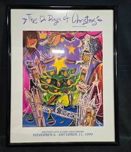 lot 51 image: Framed The 12 Days of Christmas Poster Daytons 8th Floor Auditorium 1999
