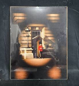 lot 60 image: Framed Print of Buckingham Palace Guard 14x11 Inches