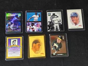 lot 68 image: Set of Baseball Trading Cards Featuring Babe Ruth, Alex Rodriguez, Mark McGwire, Will Clark, Barry Bonds
