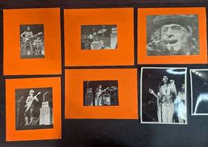 lot 85 image: Collection of Vintage Black and White Rock Music Performance Photos