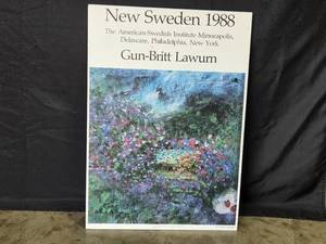 lot 108 image: Gun-Britt Lawurn Signed Poster Forsaken Bicycle New Sweden 1988 (27x19 in)