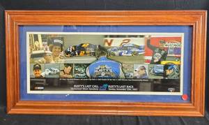 lot 130 image: Framed Rusty Wallace NASCAR Rustys Last Call Homestead-Miami Speedway Memorabilia Set