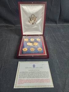 lot 151 image: 2012 United States Presidential Dollar Coin Set in Display Case
