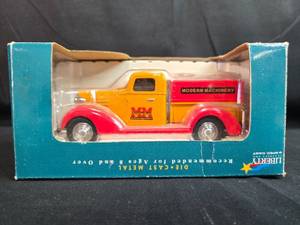lot 201 image: Liberty Classics 1937 Chevrolet Die-Cast Bank Modern Machinery in Box