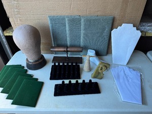 lot 13 image: Jewelry Display Stands For Rings, Necklaces, Wigs, & More