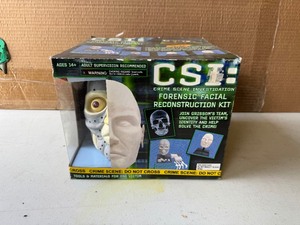 lot 22 image: CSI Crime Scene Investigation Forensic Facial Reconstruction Kit - NEW