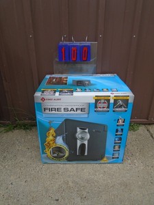New First Alert combination waterproof fire safe. Approx 1 cft. Approx 40 lbs. As shown.