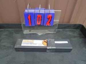 lot 102 image: 5lb box of Hobart 6013 rod. As shown.