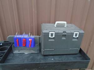 Ryobi 18 chainsaw. Lightly used. Fires on ether. With case. As shown.