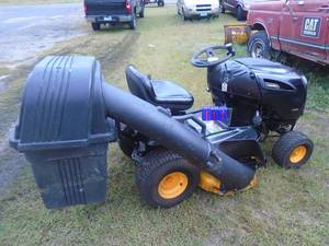 Poulan Pro 19 hp 42 Lawn tractor with bagger. Nice condition. As shown.