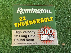 lot 17 image: 500 Rounds Remington 22 Thunderbolt Long Rifle