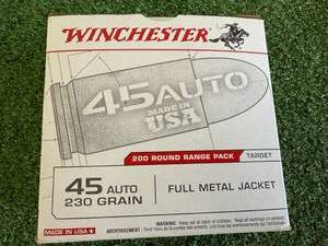 200 Rounds Winchester 45 Auto 230 Gr Full Metal Jacket