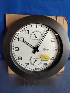 lot 35 image: Equity IndoorOutdoor Wall Clock