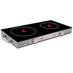 lot 31 image: MegaChef Ceramic Infrared Double Electical Cooktop