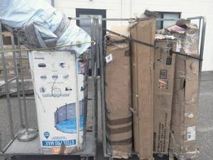 lot 62 image: Lot Of Knock Down Furniture and A Swimming Pool