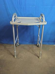 lot 71 image: Sunrise Medical HHG Walker Easy Care 32-36 300lb Capacity with Tray