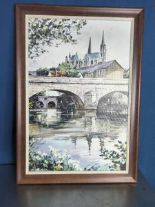lot 79 image: Paris Landscape Painting