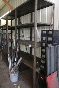 lot 9 image: Industrial Metal Shelving Unit