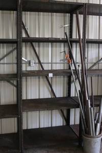 lot 10 image: Heavy Duty Industrial Metal Shelving Unit