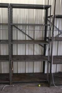 lot 12 image: Heavy-Duty Metal Storage Shelf Unit with 5 Tiers