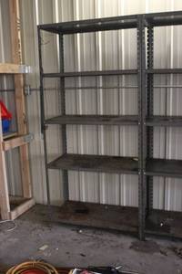 lot 14 image: Used Industrial Metal Storage Shelf Unit