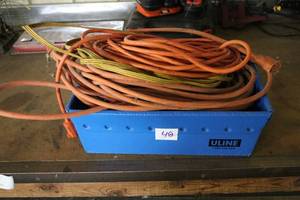 lot 48 image: Assorted Extension Cords and Power Strip