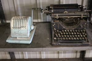 lot 63 image: Vintage Underwood Typewriter and Paymaster Ribbon Writer
