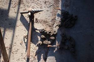 Vintage Ridgid Pipe Threader Stand with Accessories