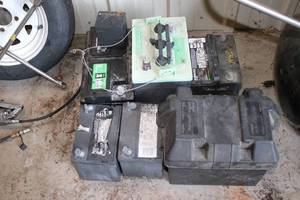 lot 67 image: Group of Used Automotive and Marine Batteries