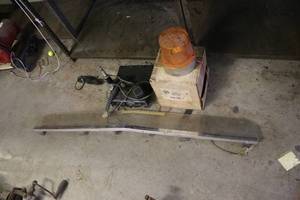lot 70 image: 12V Revolving Emergency Light, CB Radio, and Chrome Bumper Cover