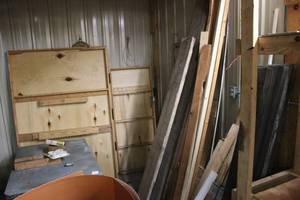 lot 81 image: Large Assortment of Lumber and Wooden Boards