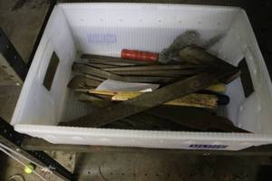 lot 85 image: Box of Assorted Metal Files and Rasps with Handles