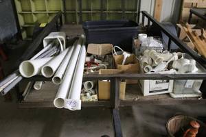 lot 93 image: Assortment of PVC Pipes and Plumbing Fittings