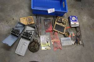 lot 110 image: Large Mixed Lot of Drill Bits, Taps, and Tooling Supplies
