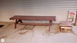 lot 116 image: Wooden bench