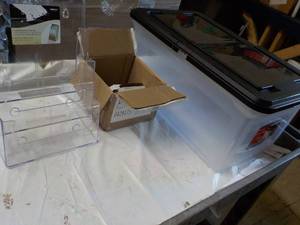 lot 17 image: Office Depot Split-Lid File box, La...