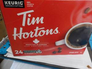 lot 25 image: Keurig Tim Hortons 24 pod Ground C...