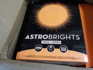 lot 32 image: 2500 Sheets Astro Brights Orange 8....